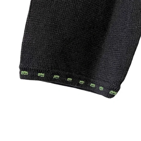 BCBGMaxAzria | Black Bow Long Sleeve Knit Cardigan Sweater, Large - Picture 4 of 7